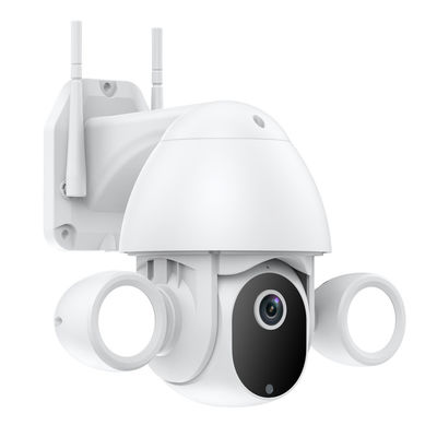 Home Security 3MP Tuya Wifi Camera PTZ Waterproof Floodlight Lighting