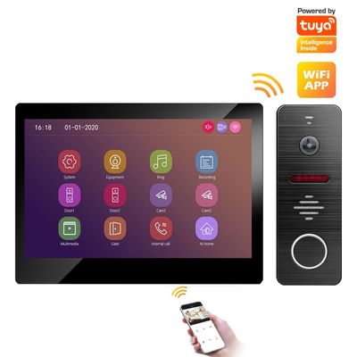 7 Inch Villa Wired Smart Doorbell Intercom System IR Cut Support