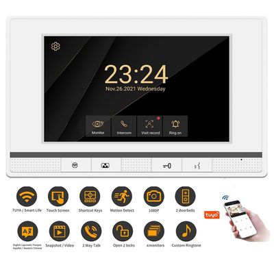 Tuya Remote Control 2 Wire Video Doorbell Intercom System IP55 Waterproof